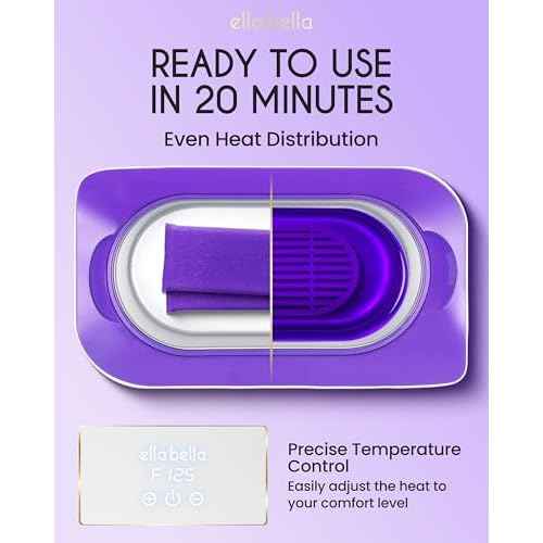 ELLA BELLA¢ç Paraffin Wax Machine for Hand & Feet ? Parafin Wax Warmer ? Everything in One Kit ? Paraffin Wax Refills, Mitts & Booties ? Soothing Relief with Parrafin Hot Wax ? Home Paraffin Wax Bath