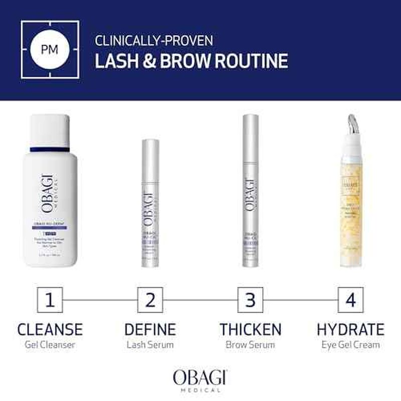 Obagi Nu-Cil Eyebrow Boosting Serum - Ultimate Eyebrow Growth Serum with Hyaluronic Acid - Dermatologist Approved for Thin, Patchy & Over-Tweezed Eyebrows - Fast Absorbing - 6ml