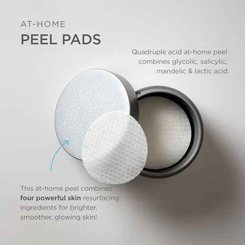 Jan Marini Skin Research Marini Multi-Acid Exfoliating Pads - At-Home Skin Health Peel - Exfoliating Skincare Solution with Glycolic, Salicylic, Mandelic & Lactic Acid - 30 Pads