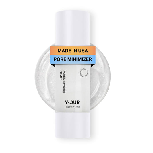 Y'OUR Pore Minimizer Face Primer, Gripping & Blurring Makeup Primer with Vitamin C & E, Oil Control & Brightening, Retinol-Infused Anti-Aging Formula, Soft-Focus Finish, 2-in-1 Primer & Makeup Base