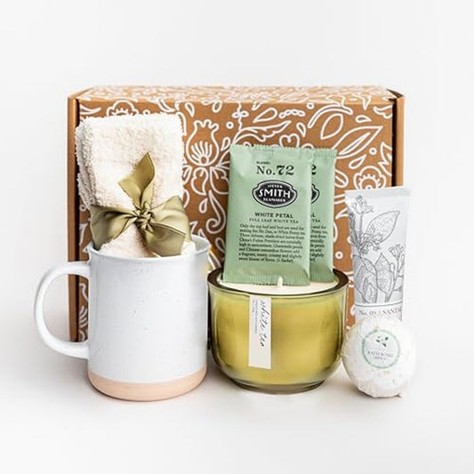 Get Well Gift Box for Women | Perfect for Sympathy Gifts, Tea Get Well Care Package, Birthday, or Holiday | Spa Basket