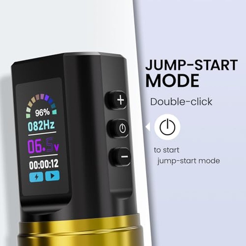Wormhole Tattoo Gun Wireless Tattoo Gun Kit ? Professional Rechargeable Tattoo Machine with 1800mAh Battery | Includes Ink, Needles & Supplies | Best Tattoo Starter Kit for Beginners & Pros