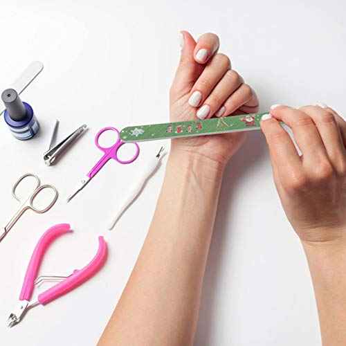 Beaupretty 24PCS Christmas Nail Files Christmas Emery Boards Xmas Tree Snowflake Santa Pattern Double Sided Nail Boards Nail Buffer for Natural Acrylic Nails