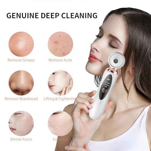 2025 Blackhead Remover Pore Vacuum, Visual Rechargeable Blackhead Vacuum Facial Pore Cleaner-3 Suction Soft Silicone,3 Probes,USB Kit Electric Acne Extractor Tool for Adult