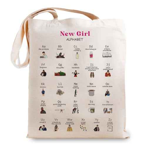 New Girl TV Show Inspired Gift, Girl Fans Gift Tote Bag Merchandise, Funny Shoulder bag Gifts for Sister Friends Shoulder Bag