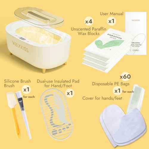 Waxkiss Intelligent Paraffin Wax Machine for Hands & Feet,Paraffin Wax Warmer for Professional Spa (A)
