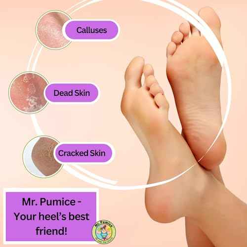 Mr. Pumice Purple PUMI Bar - Extra-Coarse, Pumice Stone for Feet Callus Remover, Pedicure Tools for Feet, Foot Scrubber for Dead Skin Remover, Foot Care, 4 Pack