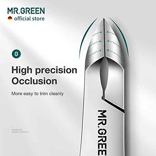 MR.GREEN Cuticle Nippers Nail Manicure Scissors Cuticle Clippers Trimmer Dead Skin Remover Stainless Steel Cutters Beauty Tool With Pusher (Mr-1028)