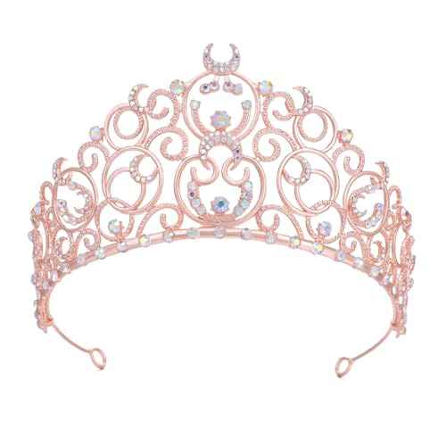 Tiaras and Crowns for Women Glinda Bubble Crown Crystal Queen Crown princess headbands for Wedding Prom Birthday Halloween Christmas Party Costume