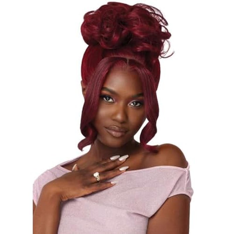 Outre Lace Front Wig - Perfect Hair Line 13X4 - Swoop Series - Swoop 6 (CARAMEL BROWN)