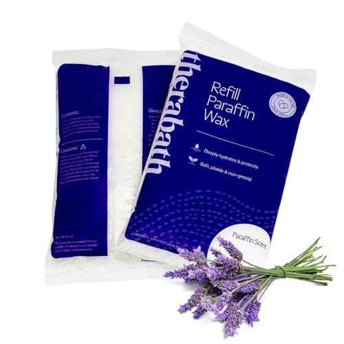 Therabath Paraffin Wax Refill - Thermotherapy - Use to Relieve Arthritis Discomfort, Stiff Muscles, & Dry Skin - For Hands, Feet, Body - Deeply Hydrates & Protects - Made in USA, 4 lb Lavender Harmony
