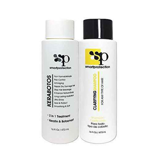 Kerabotos & Clarifying Shampoo 16oz - 2 in 1 Treatment - Keratin + Botosmart
