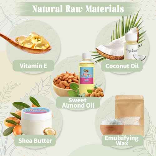 Body Butter Making Kit- Shea Butter Lotion Making Kit, DIY Crafts for Adults with Coconut Oil, Organic Shea Butter Natural Whipped Coconut Oil Body Butter Maker Skin Care Gifts for Women