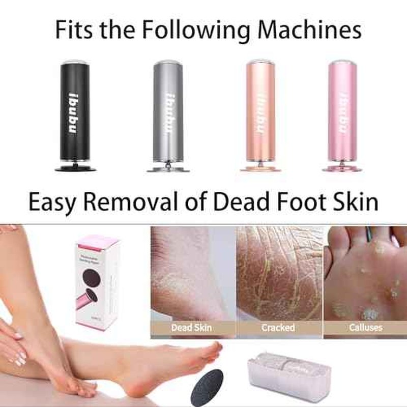 60 Pieces Replacement Sandpaper Discs for Electric Foot File Callus Remover Machine Foot Hard Dead Skin Removal(Smooth 100 Grit)