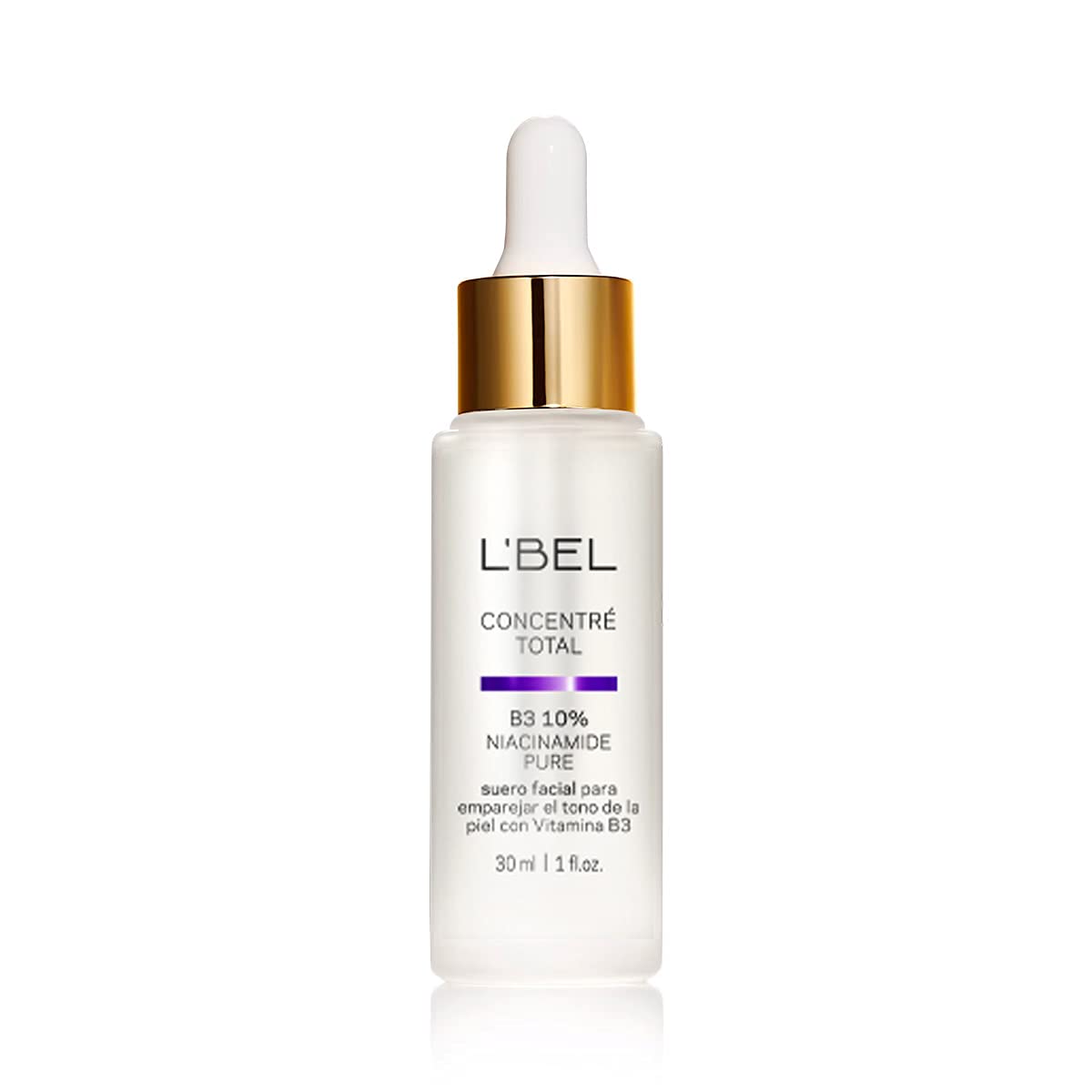 L'BEL Niacinamide 10% Facial Serum - Pure Vitamin B3 Concentrate for Radiant Skin