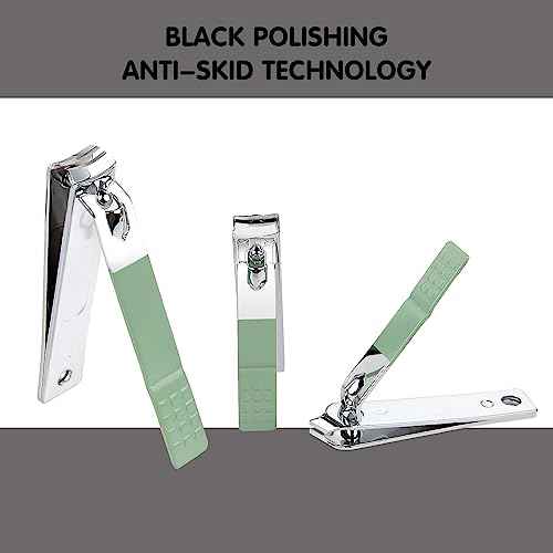 Nail Kit, Manicure Kit, Nail Care Kit For Women, Manicure Pedicure Set, Nail Clippers Toenail Clippers Kit, Professional Manicure Kit Pedicure Kit, Green Travel Case, Set of 12.