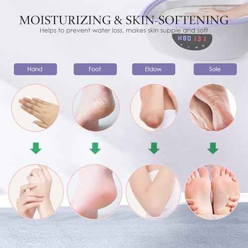 Paraffin Wax Machine for Hand and Feet Treatment - 5000ml Large Capacity Paraffin Wax Warmer with 3.85 lbs Refills, Moisturizing Kit Paraffin Hand Wax Machine - 213pcs Set