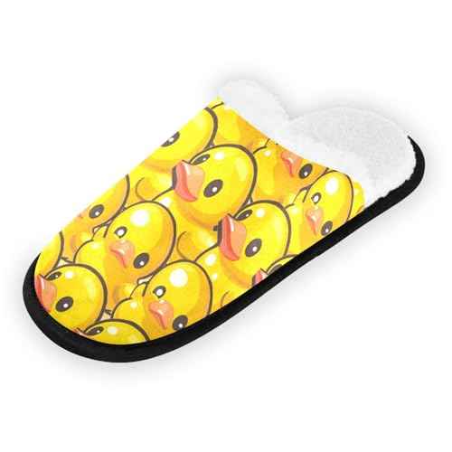 Boccsty Yellow Duck Spa Slippers Christmas House Slipper Indoor Outdoor Halloween Home Shoes for Men Woman