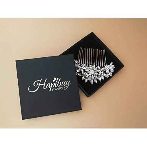 Crystal Bridal Wedding Hair Comb Silver Wedding Headpiece Hair Clip For Bride and Bridesmaid