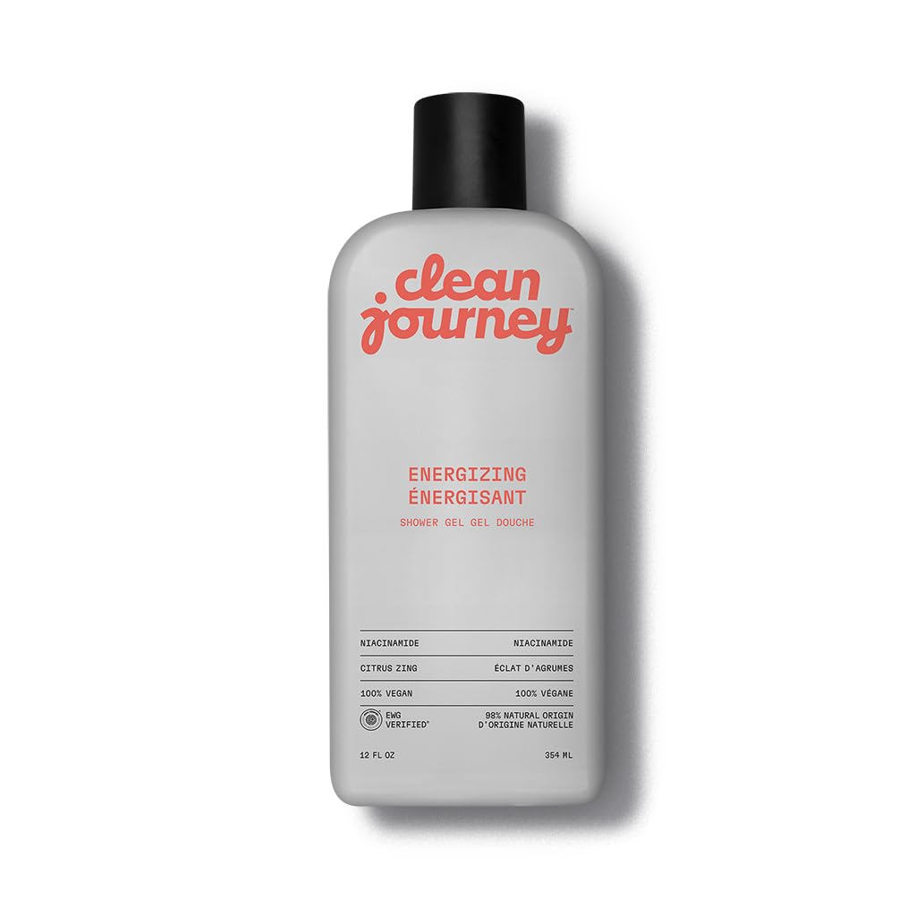 Body Wash with Niacinamide & Glycerin - EWG Verified Vegan Shower Gel | Energizing Citrus, 12 Fl Oz