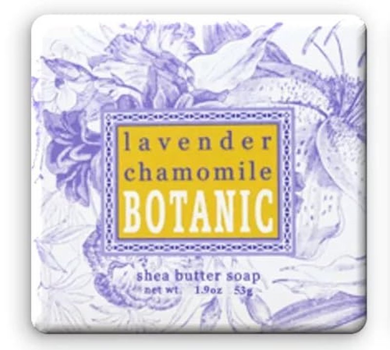 Lavender Chamomile Scented Bar Soaps - 12 Mini 1.9 oz Botanical Bars for Guest Bath, Spa & Salon | Elegant Wrappers