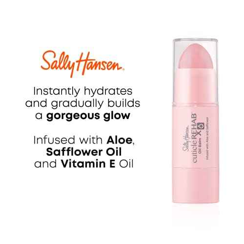 Sally Hansen Nail Treatment Cuticle Rehab Oil Balm | Infused with Natural Essential Oils & Vitamin E | Nourishes & Conditions Dry Nails & Cuticles