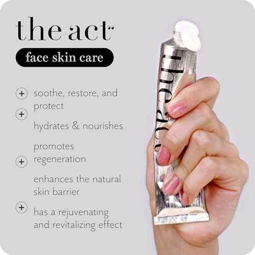 The Act Hand Cream for Women & Men, Lamellar Technology with Vitamins A & E for Deep Hydration and Anti-Aging, Moisturizing, Organic, Vegan (2 Fl Oz, Subtle Herbal)