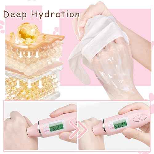 Hand Masks, 6 Pairs Hydrating Exfoliating Hand Peeling Mask, Smooth Hand Masks Moisturizing Gloves Overnight for Dry, Rough, Cracked Hands, Hand Skin Moisturizer Glove for Women Men£¨A