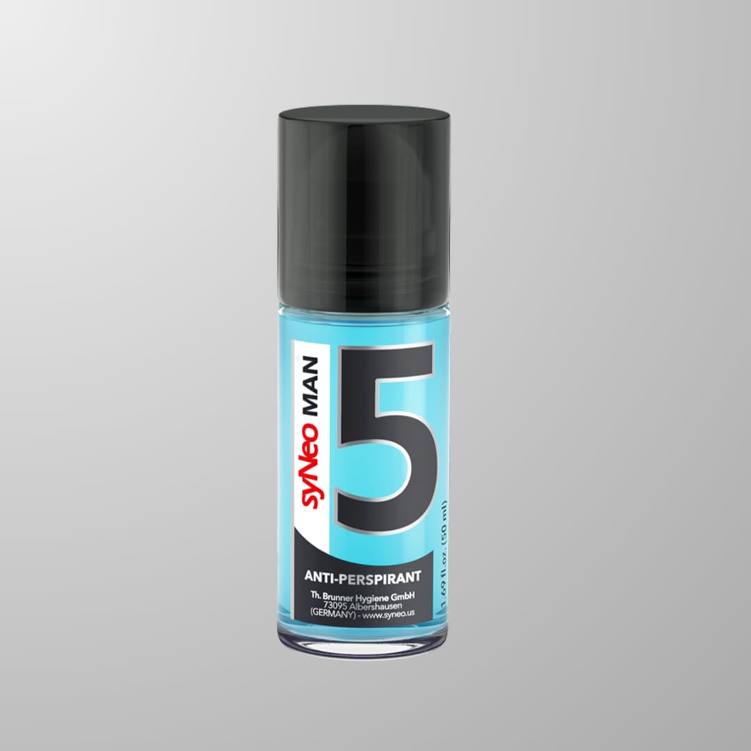 syNeo 5 Antiperspirant MAN Roll-On for men, Anti Sweat Deodorant for men against heavy sweating, Anti-Transpirant Antiperspirant Men Deodorant Roll-On, 1 pack 1.69 fl.oz.