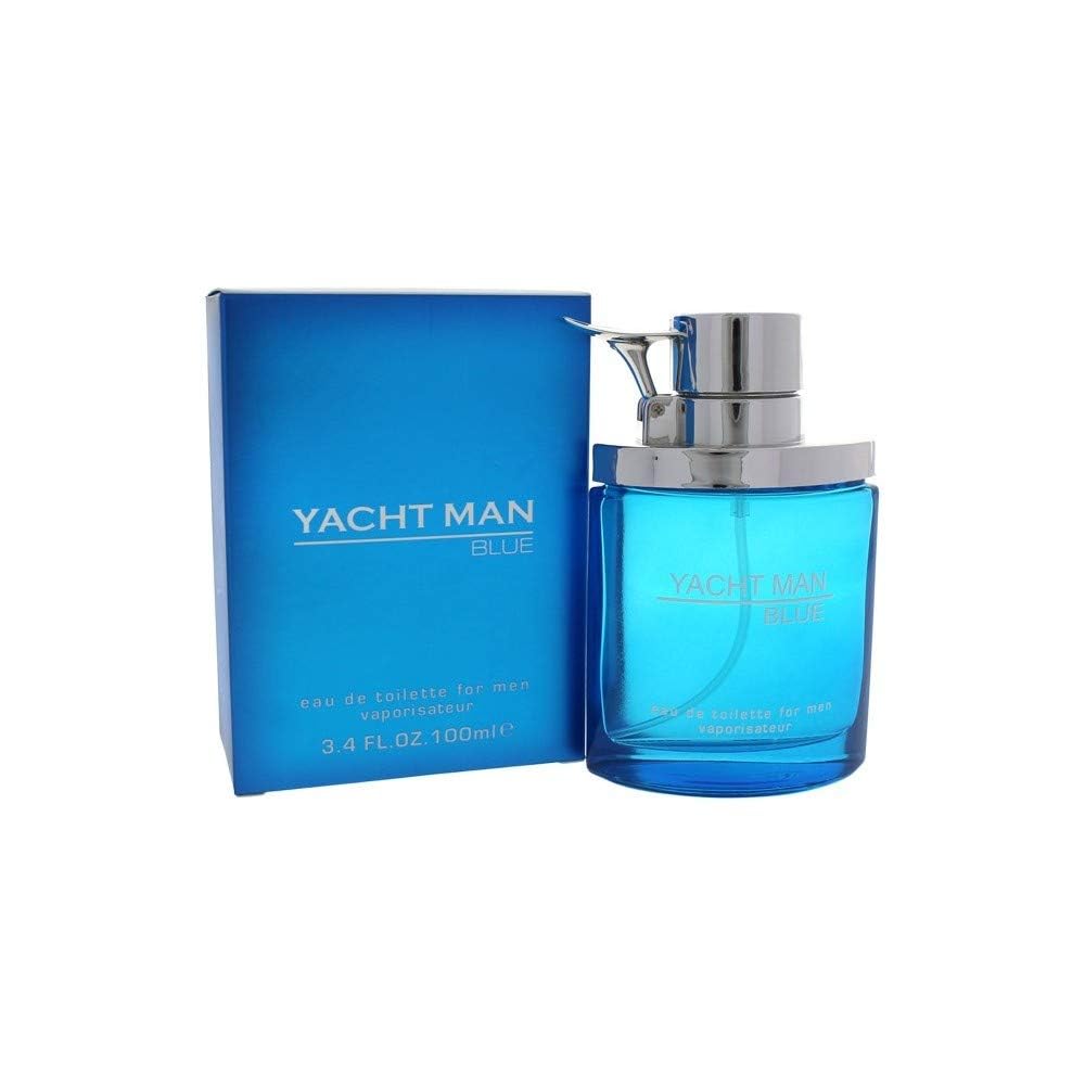 Myrurgia Yacht Man Blue Eau de Toilette Spray - Fresh Citrus Scent | 3.4 Ounce