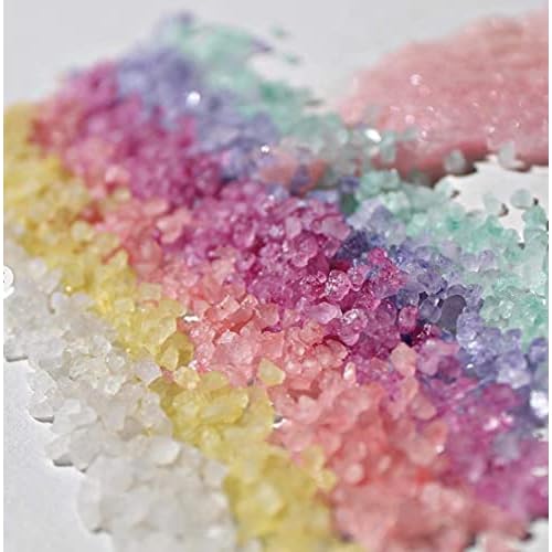 Bella & Bear Paradise Fruits Bath Salts, Foot Soak, Detox, Fruity Scents, Gift - Pack of 6, 2oz