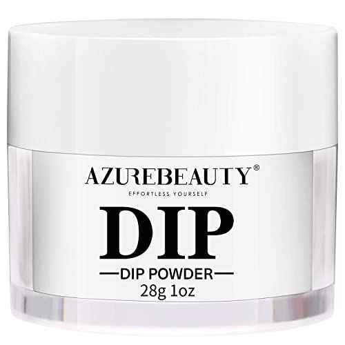 AZUREBEAUTY Clear Dip Powder for Nails, Essential Transparent Dipping Build Powder Crystal French Art Starter Manicure Beginner DIY Salon Home Gift, 1 Oz/28g