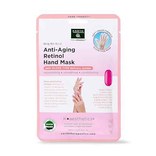 Earth Therapeutics Retinol Anti-Aging Hand Mask (1 Pair)