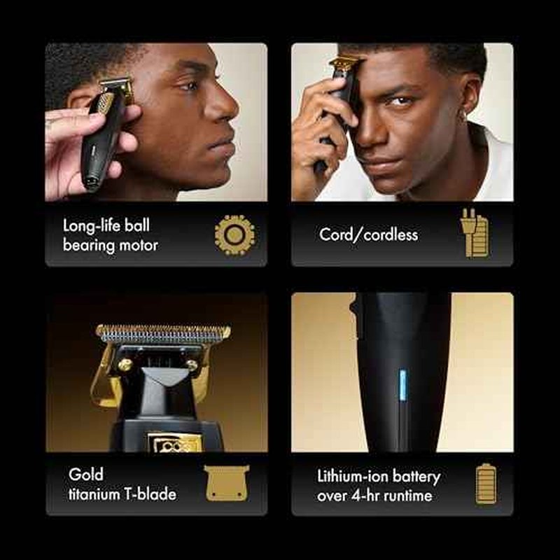 LithiumFX Cord/Cordless Lithium Ergonomic Hair Trimmers for Men