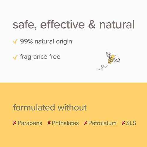 Burt's Bees Mama Bee Leg and Foot Cream, Soothing Formula with Peppermint and Coconut Oil, Fragrance Free, 99% Natural Origin, 3.38oz