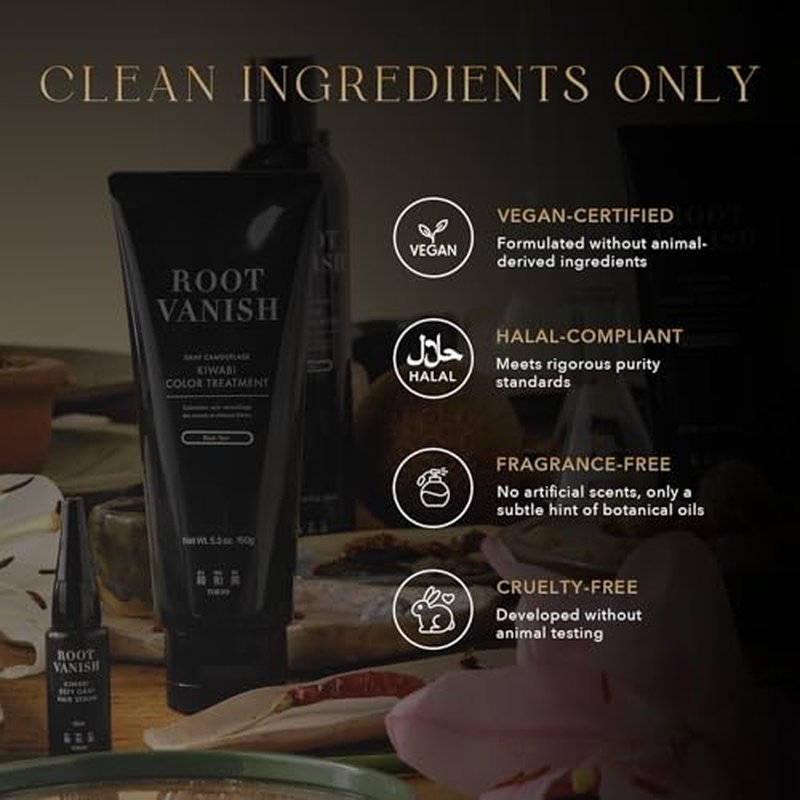Color Treatment for Gray Coverage ? Subtle, Gradual Semi-Permanent Hair Color ? Hydrating, Sulfate-Free, Ammonia-Free, Vegan Color Depositing with 31 Botanical Extracts (Dark Brown)