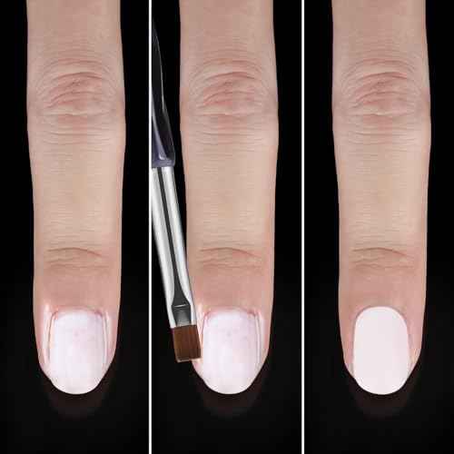 Nail Art Clean Up Brushes,3PCS Nail Brush For Cleaning Polish Mistakes on the Cuticles,Flat/Oval/Fine Angled Gel Nail Brushes For Nail Art Design Painting and DIY Tools (BLACK PURPLE)