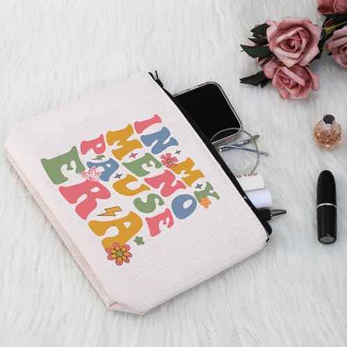 G2TUP Funny Menopause Gift My Menopause Era Makeup Bag Hormone Therapy Cosmetic Bag Hot Flashes Gift (Menopause Era MB)