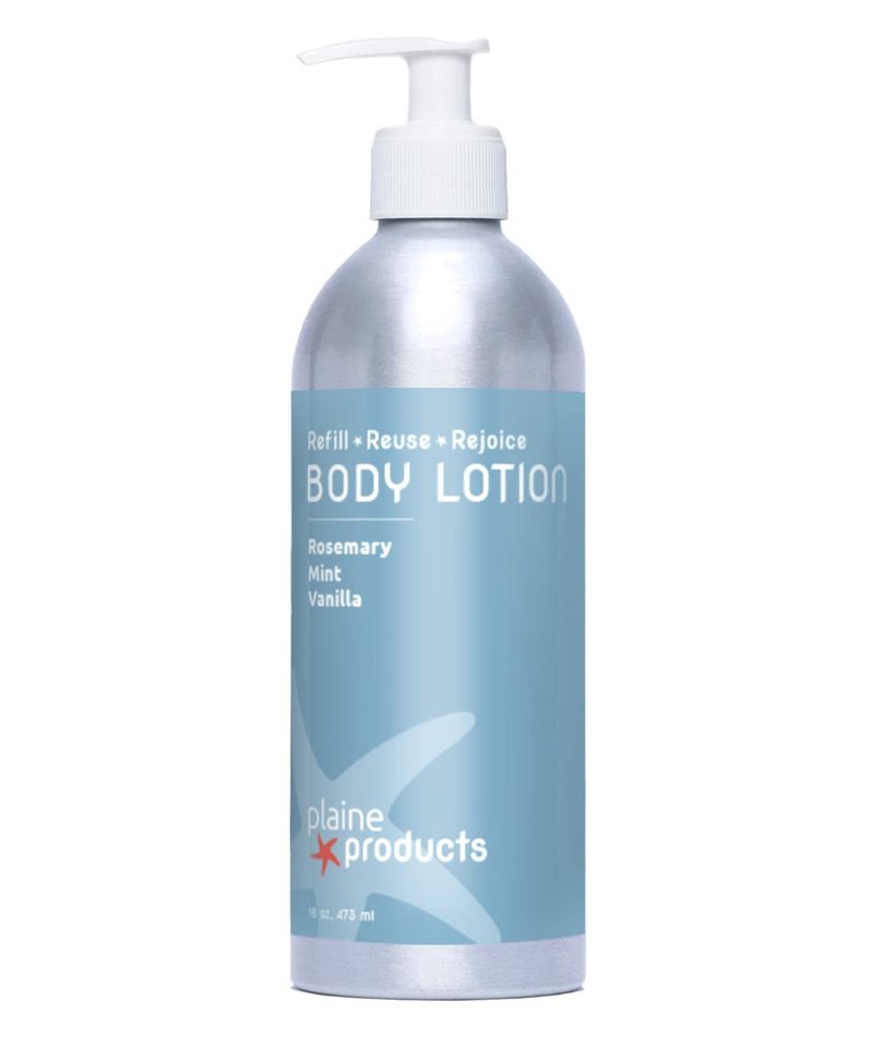 product image Plaine Products Eco-Friendly Body Lotion - Rosemary, Mint, Vanilla - Sensitive Skin, 16 oz (Original with pump)