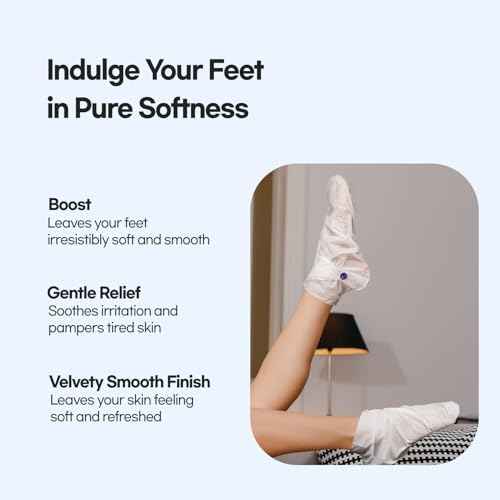 Epielle Intensive Repairing Foot Mask 6 Pairs, Deep Moisturizing Socks for Dry, Cracked Feet, Self Care Gifts for Women, Spa Kit, Stocking Stuffers, Thanksgiving Essentials