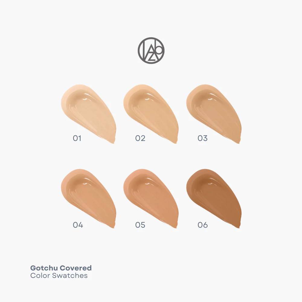 Oz Lab Beauty Gotchu Covered 2-in-1 Flawless Liquid Foundation Concealer GC-03 Warm Sand Vegan Cruelty-Free Long-Lasting，1.41 FL. OZ/ 40 ML，pack of 1