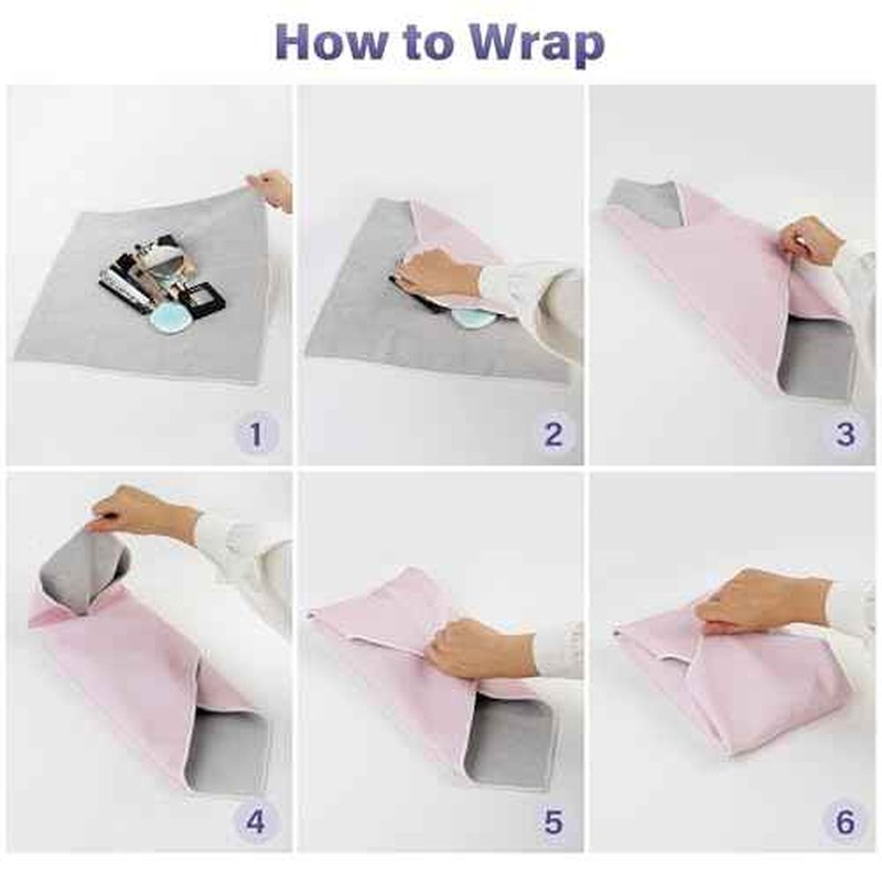 Walking Way Self-Adhesive Magic Cloth Makeup Bag, Portable Protective Cosmetic Pouch, Camera Lens Wrap, Stylish Travel Organizer for Beauty Essentials, Travel, Gifts & Daily Use