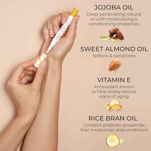 CND SolarOil & RescueRXx, Cuticle Oil Pen, Keratin Nail Treatment Pen, On-the-Go, Travel-Sized