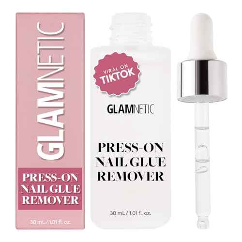 Glamnetic Press On Nail Remover | Odorless, No Acetone, Gentle Press-On Nail Remover Serum for Fake Nails | 30 ml/1.01 fl. oz.