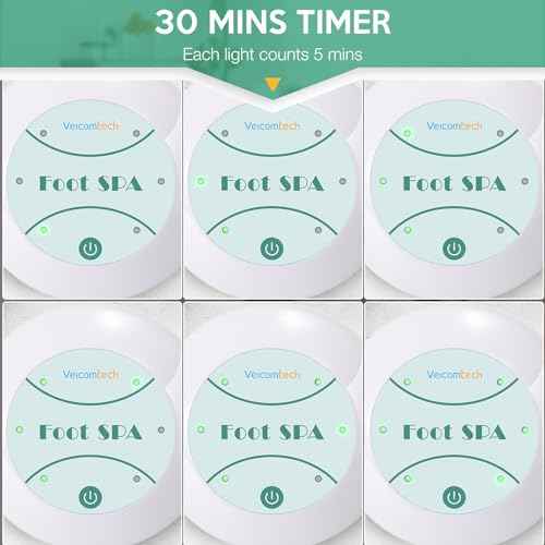 Ionic Detox Foot Bath Machine, Foot Detox Spa Ion Cleanse Chi Machine for Home Use Beauty Club Salon, Regain Health & Vitality with 5 Liners £¨Tub Not Include£©