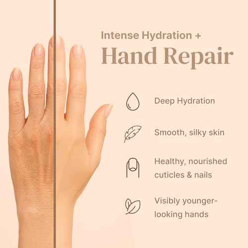 Hand Mask Moisturizing Gloves for Dry Cracked Skin | Hydrating Treatment with Snail Mucin Shea Butter Hyaluronic Acid Bisacolol Vitamin E | Softening Exfoliator for Hands, Repair Glove Mask | 6 Pairs