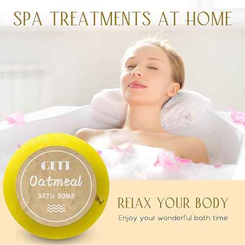 GETT Bath Bombs Gift Set,12pcs Individually Wrapped Natural & Moisturizing Bath Bombs for Women,Men & Kids, Relaxing Bubble Bath, Handmade Birthday Gift for Wife & Mom, Luxury Organic Bath Essentials
