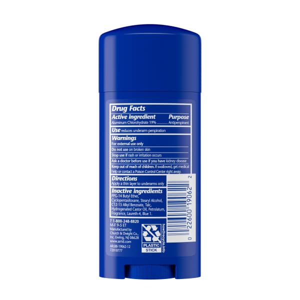 Arrid XX Extra Extra Dry Antiperspirant Deodorant - Stress Sweat Defense, Regular Scent | 2.6 Ounce (Pack of 6)