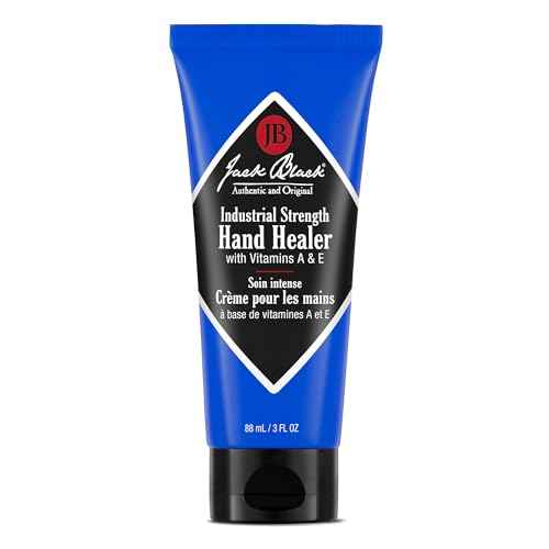 Jack Black Industrial Strength Hand Healer for Men & Women ? Hand Cream for Dry Hands, Vitamins A & E, Lightweight Moisturizer