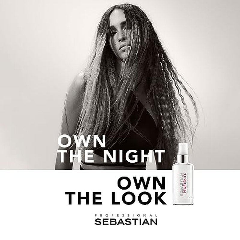 Sebastian Professional Penetraitt Overnight Repair Serum with Hyaluronic Acid & Niacinamide | Moisturizing Leave-in Treatment for Dry, Damaged Hair | 3.2 fl oz